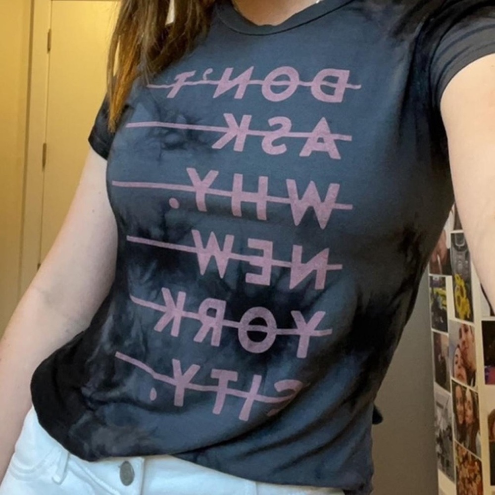 don’t ask why tie-dye shirt. one size, perfect condition 🖤